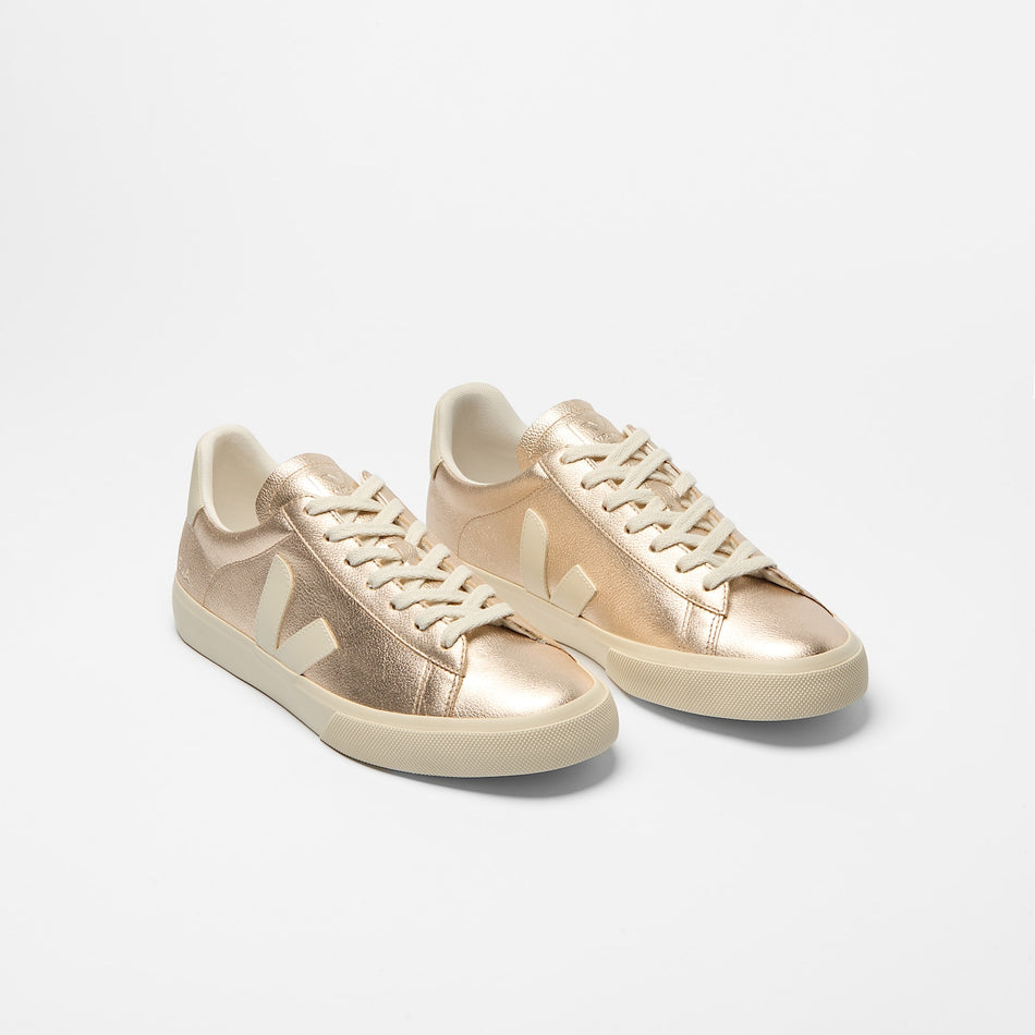 veja sneakers campo leather platinum cp0521663 Top view