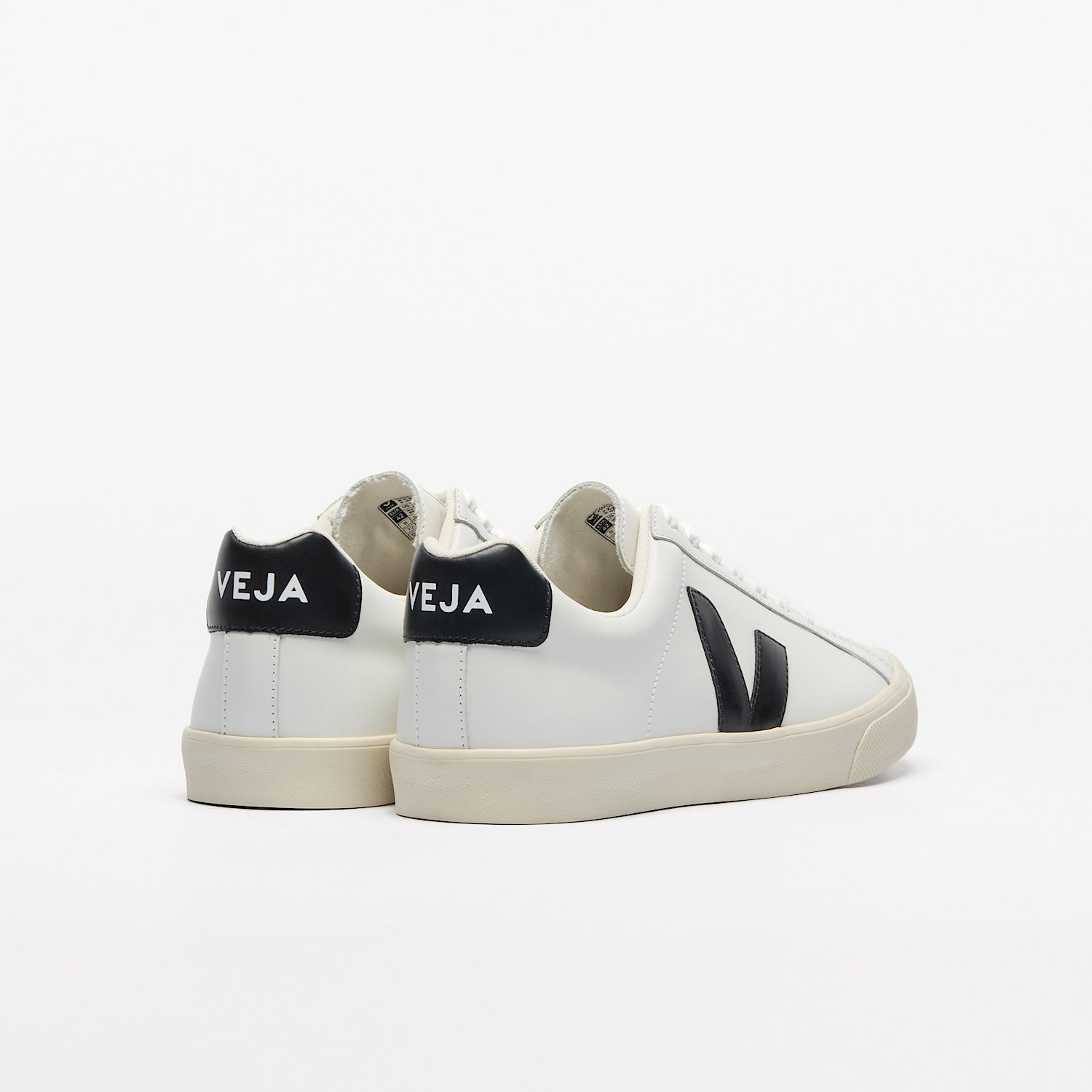 veja sneakers esplar-logo leather white eo0200005 Back view