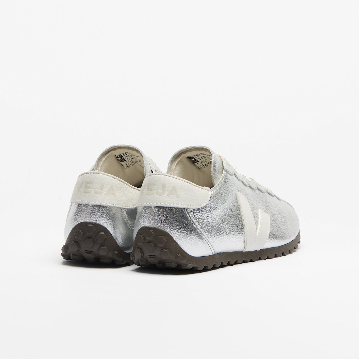veja cateyes organic-leather silver eq0221906 Back View