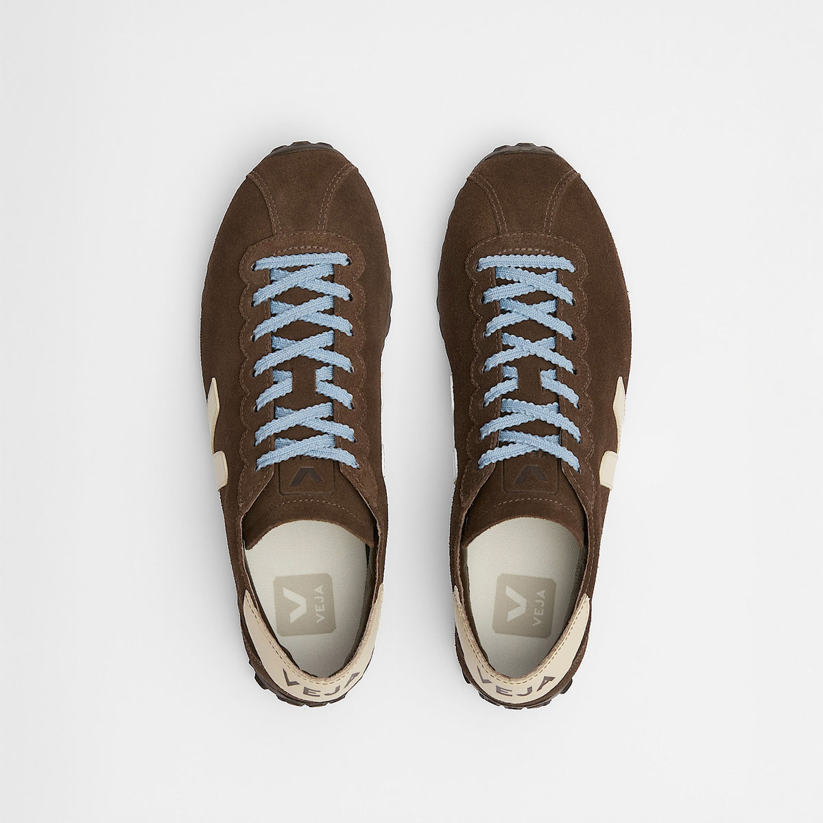 veja sneakers cateyes suede brown eq0321900 top view