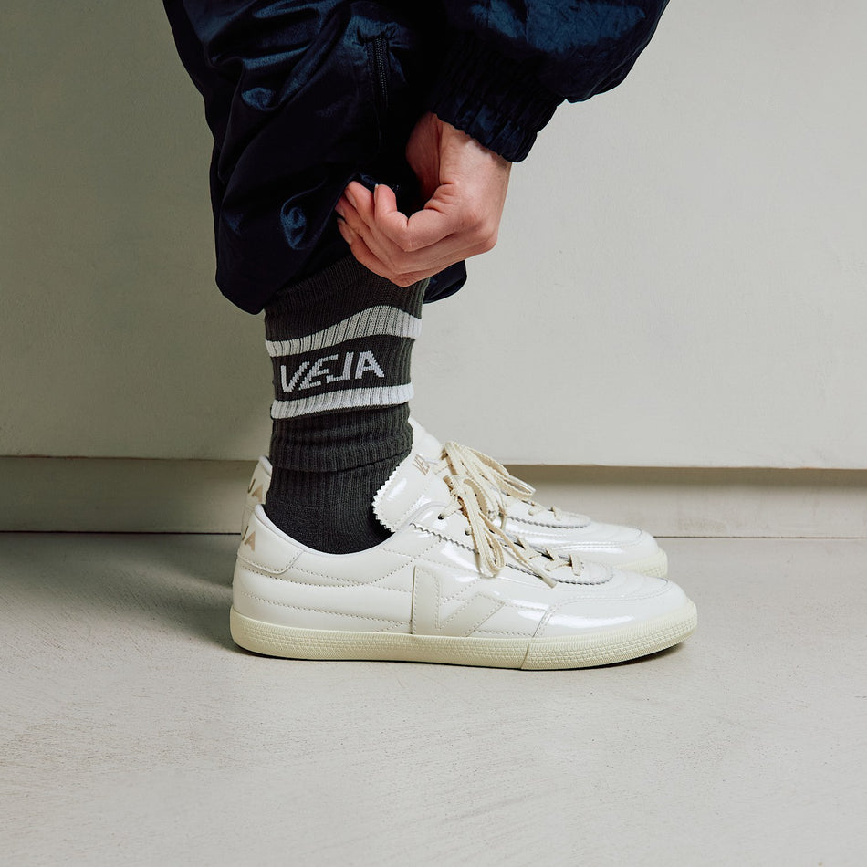 veja panenka patent leather off white natural FU0221667