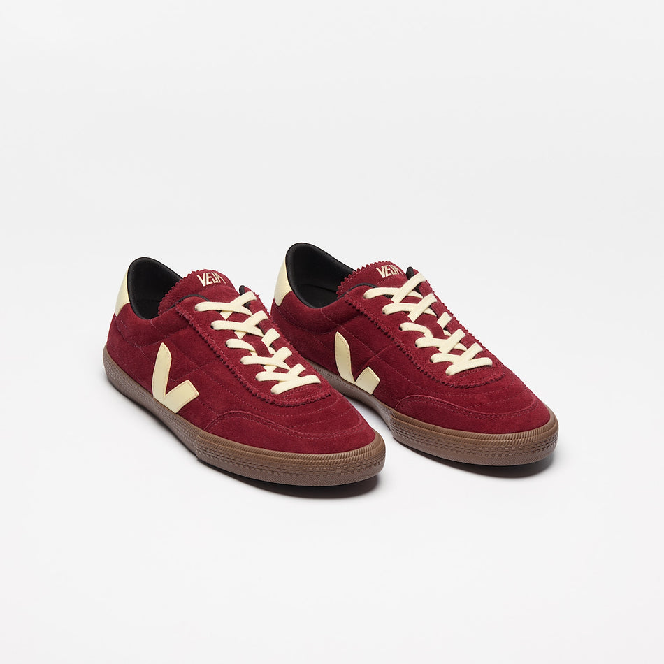 veja sneakers panenka suede red fu0320897 top view