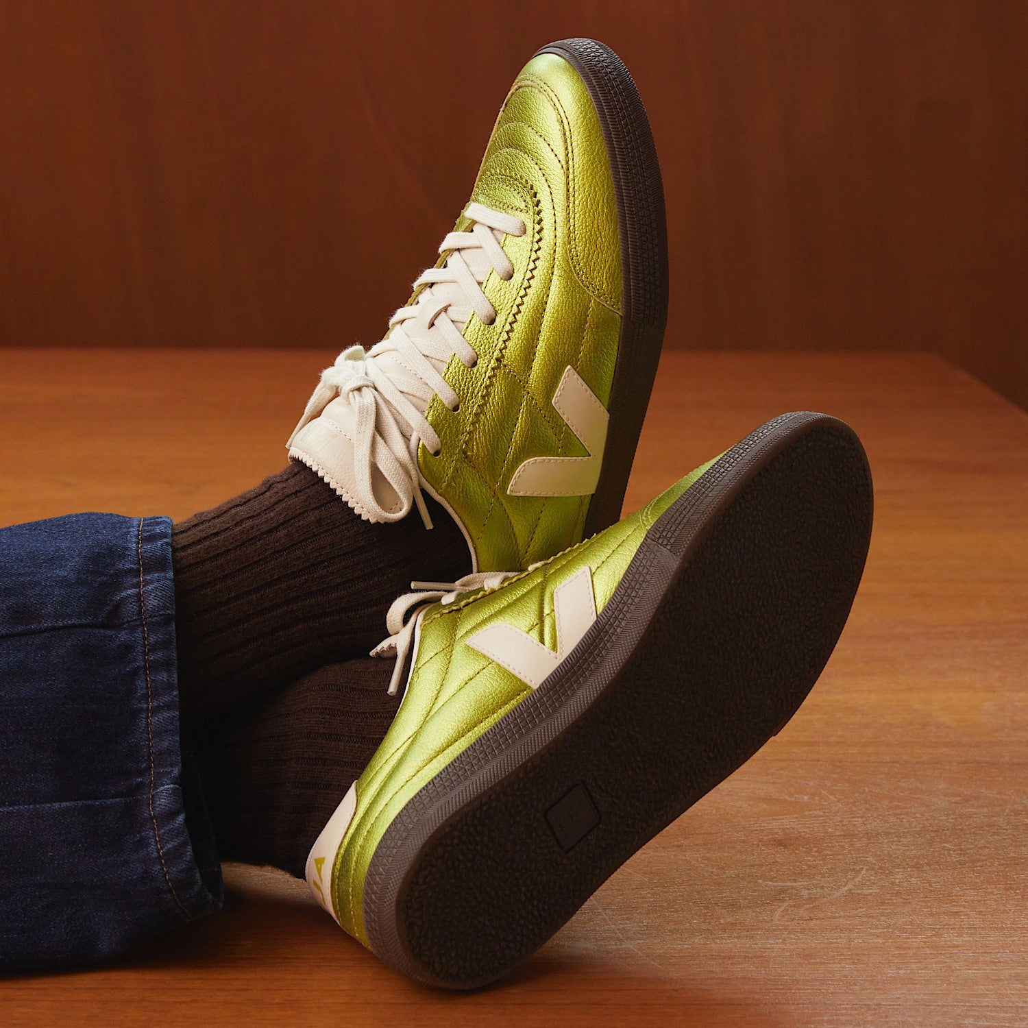 veja panenka organic-leather green fu2021842