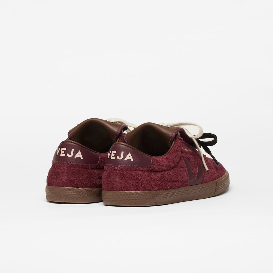 veja baskets panenka-veja-x-magliano suede red mg0322374 back view