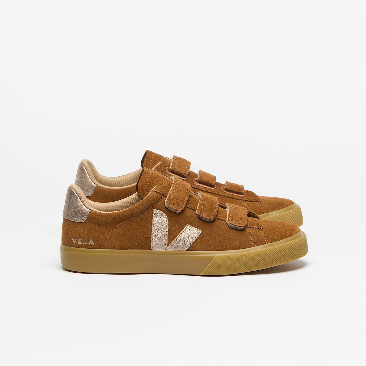 veja sneakers recife-logo suede brown rc0321814 Lateral view