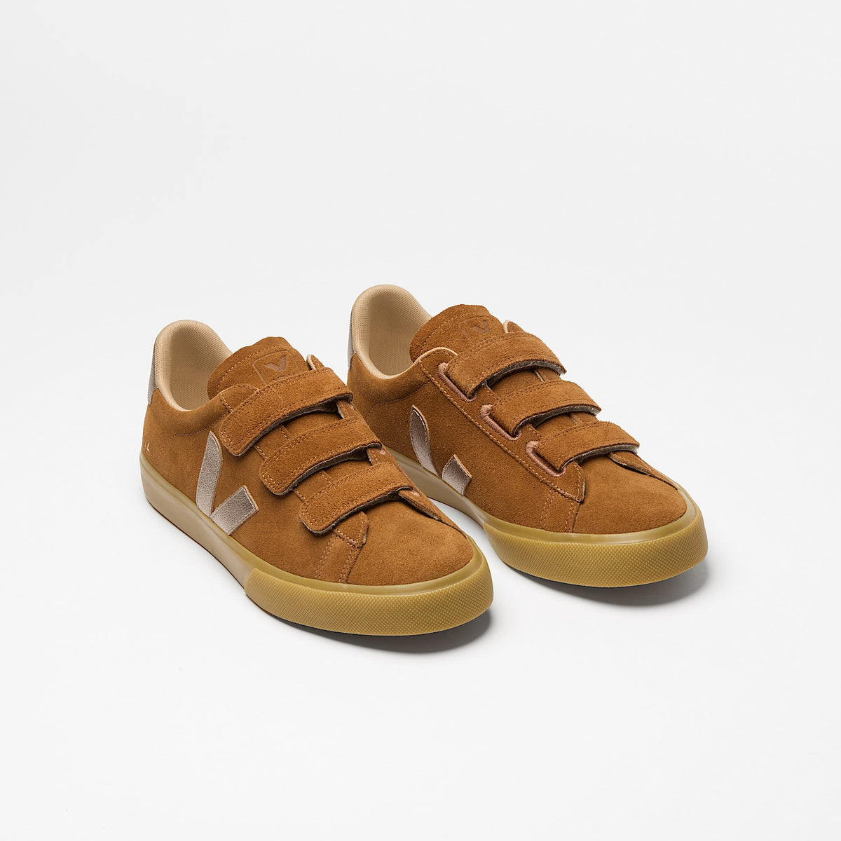veja sneakers recife-logo suede brown rc0321814 Top view