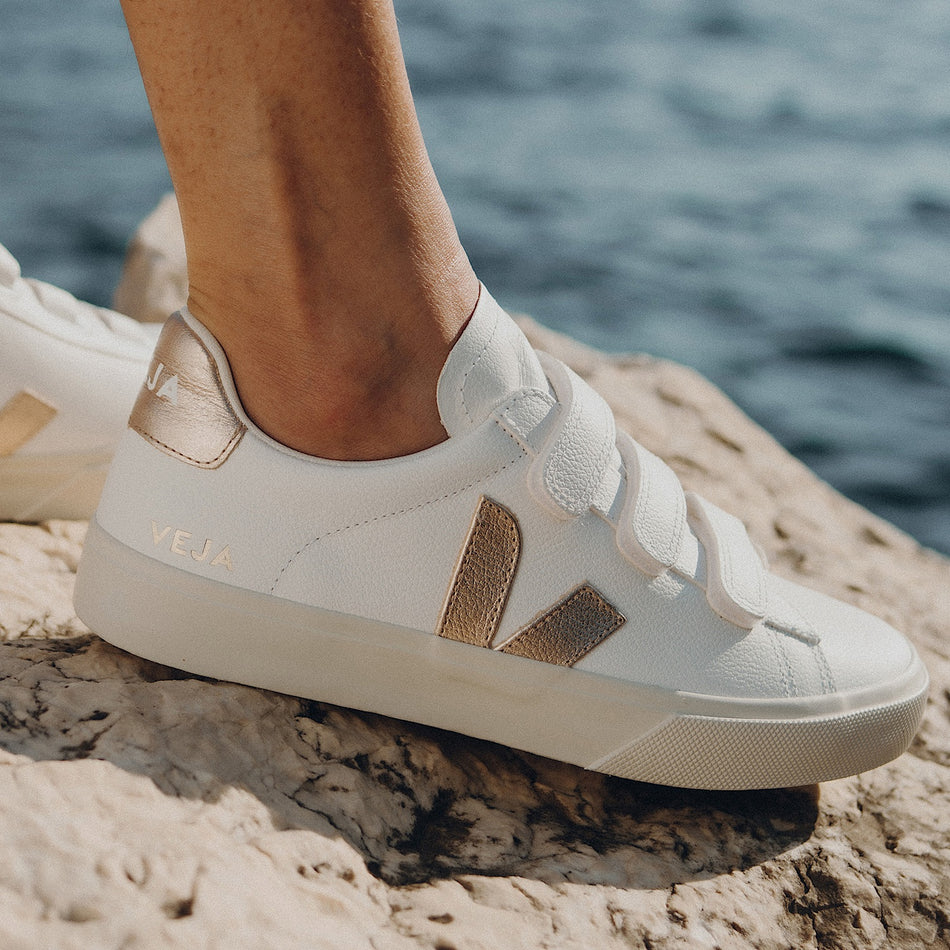 veja sneakers recife-logo leather white rc0502762