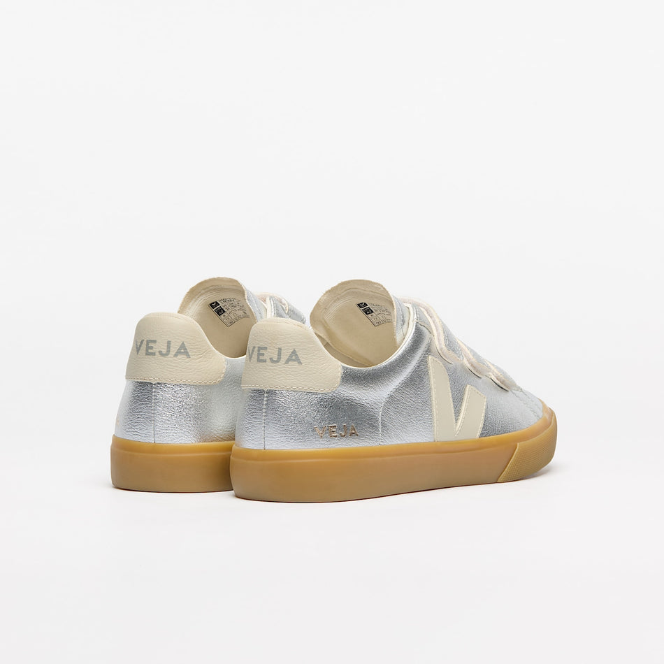 veja sneakers recife-logo leather silver rc0520779 Back view