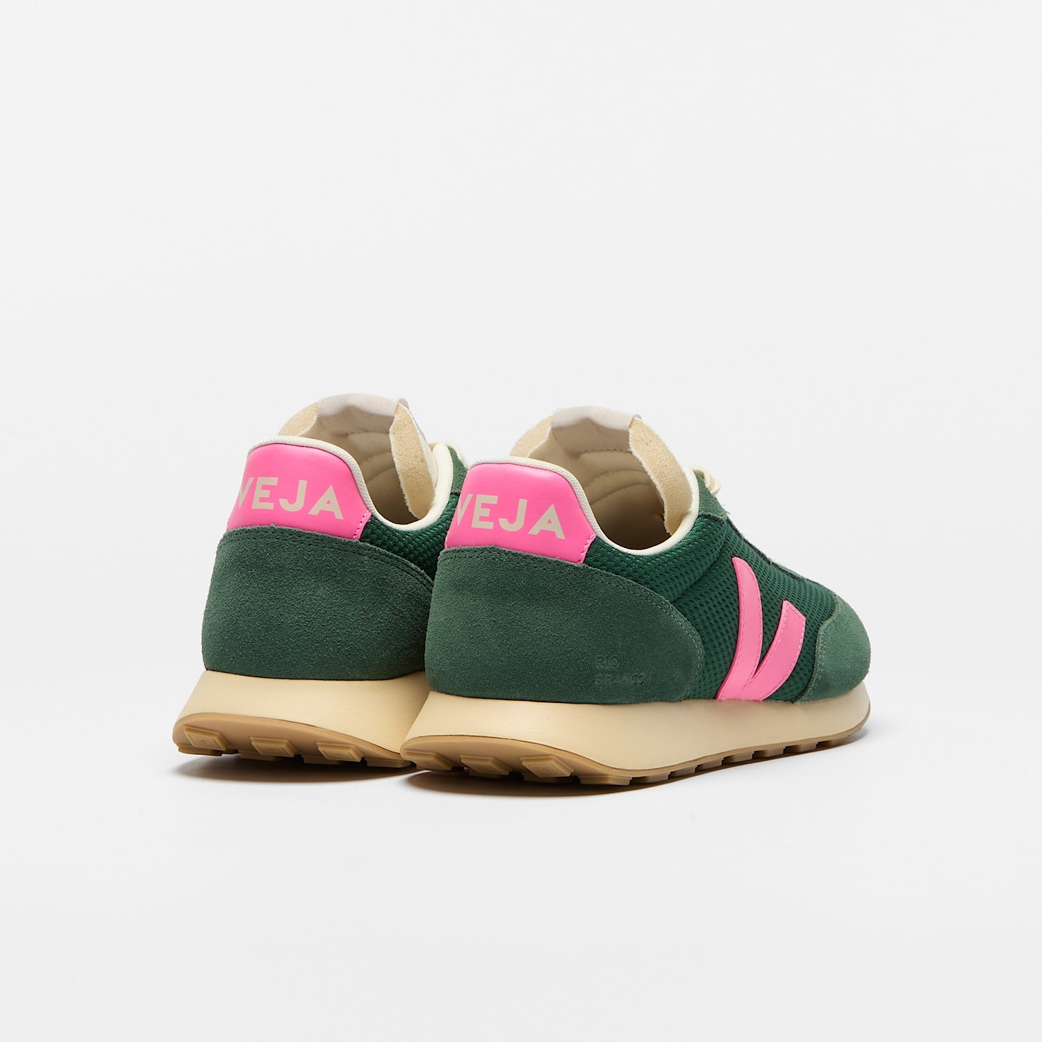 veja sneakers rio-branco-ii mesh green ro1821543 Back view