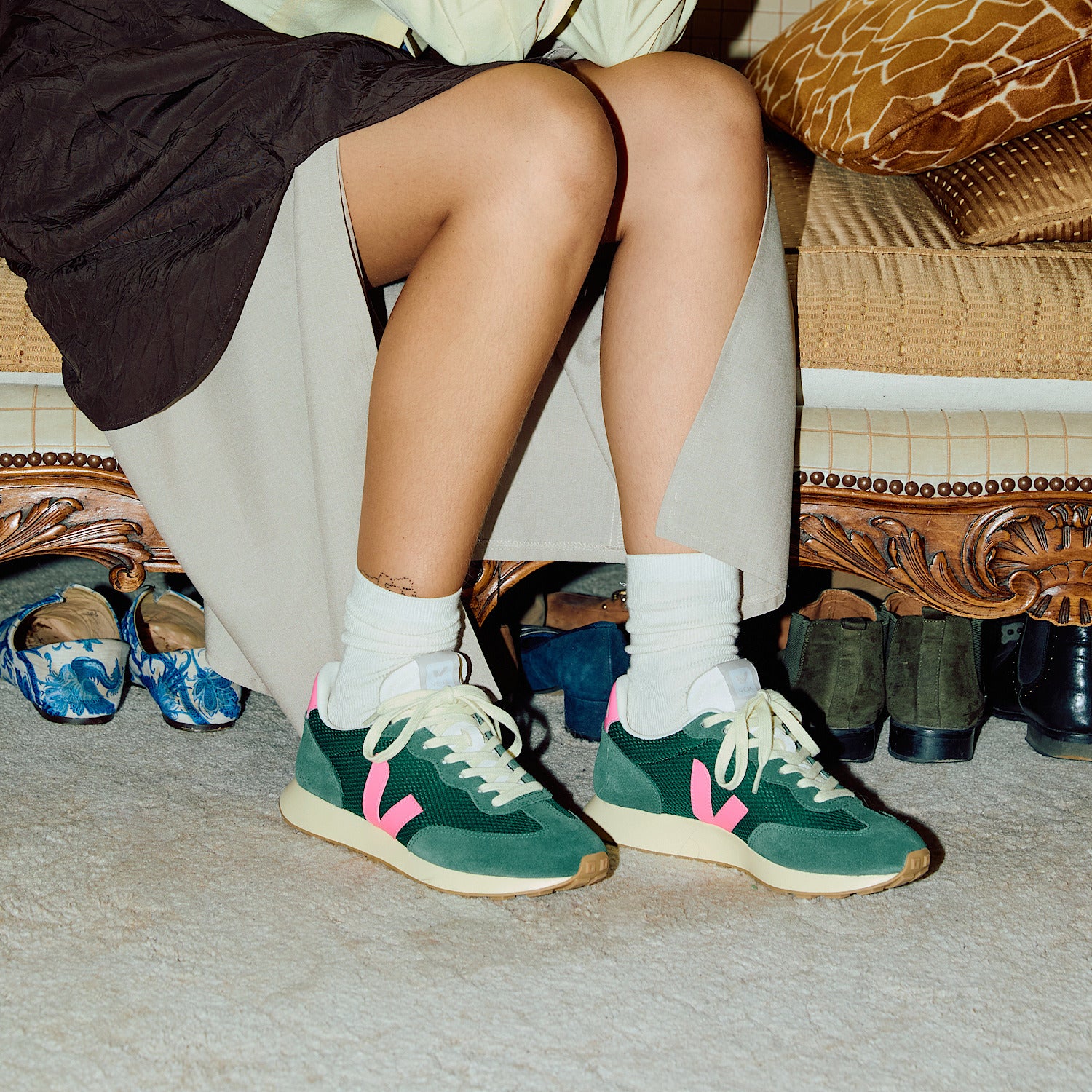 veja sneakers rio-branco-ii mesh green ro1821543