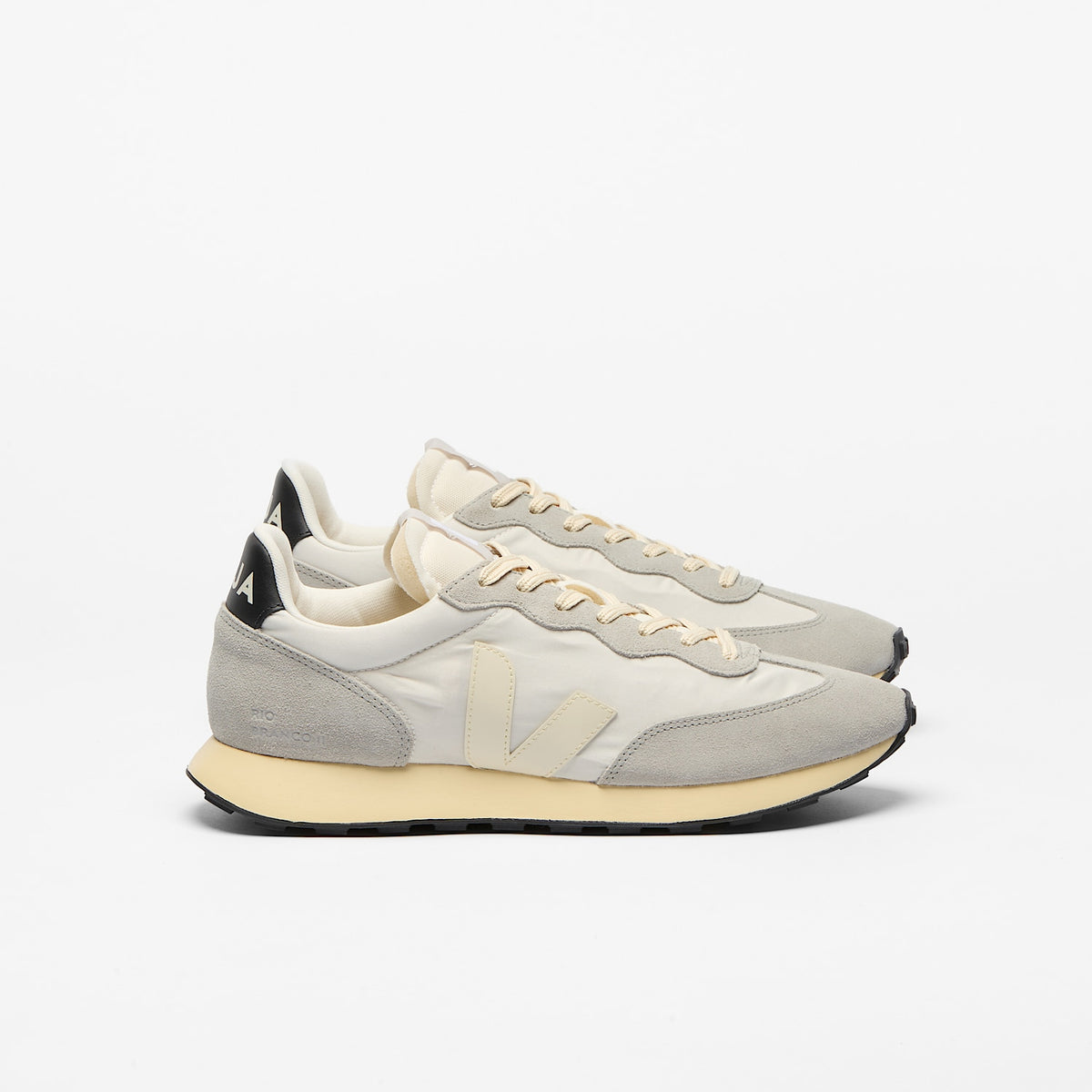veja sneakers rio-branco-ii-lite organic-cotton-and-fabrics grey rw3421568 Lateral view