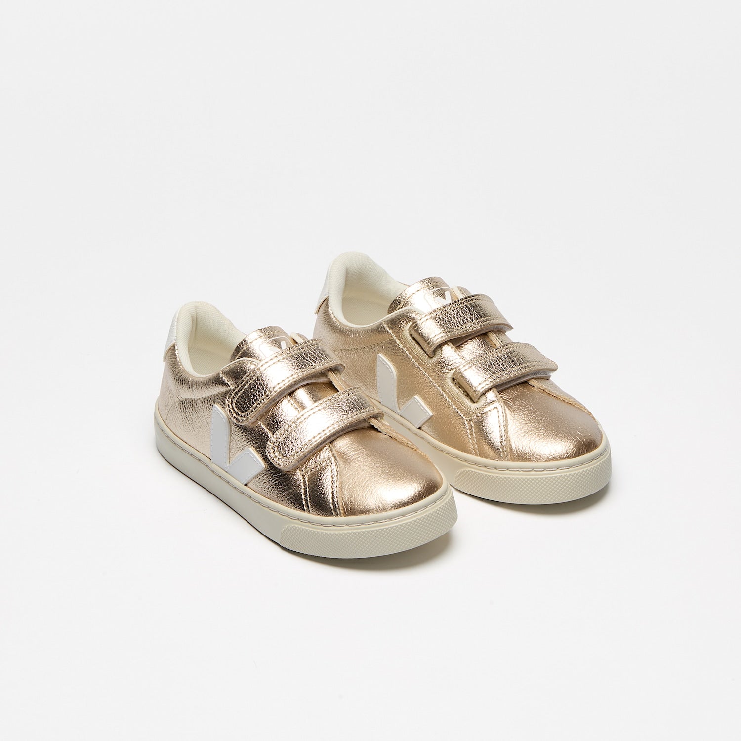 veja sneakers small-esplar leather platinum sv0520640 top view