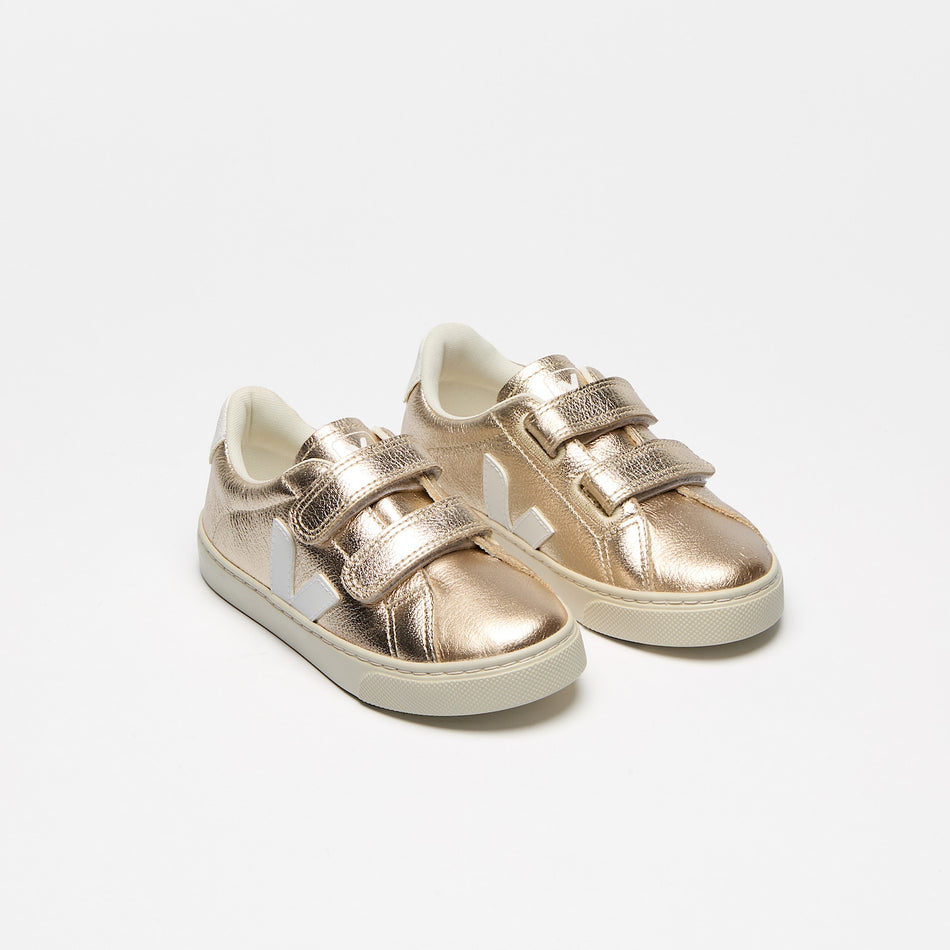 veja sneakers small-esplar leather platinum sv0520640 top view
