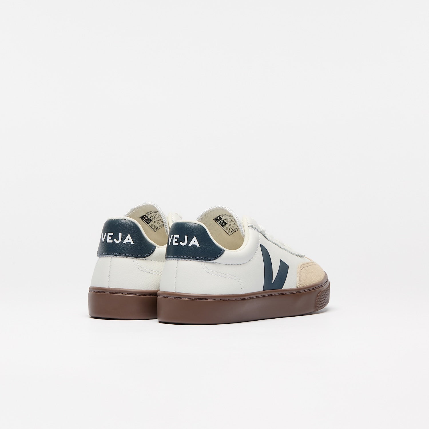 veja sneakers small-volley organic-leather white sy2021013 back view