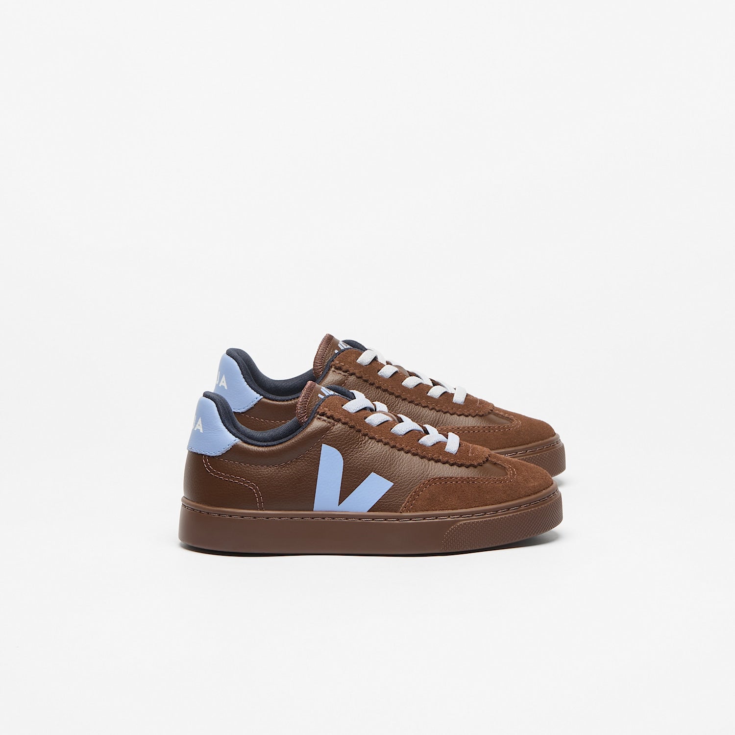 veja sneakers small-volley organic-leather brown sy2021823 Lateral view