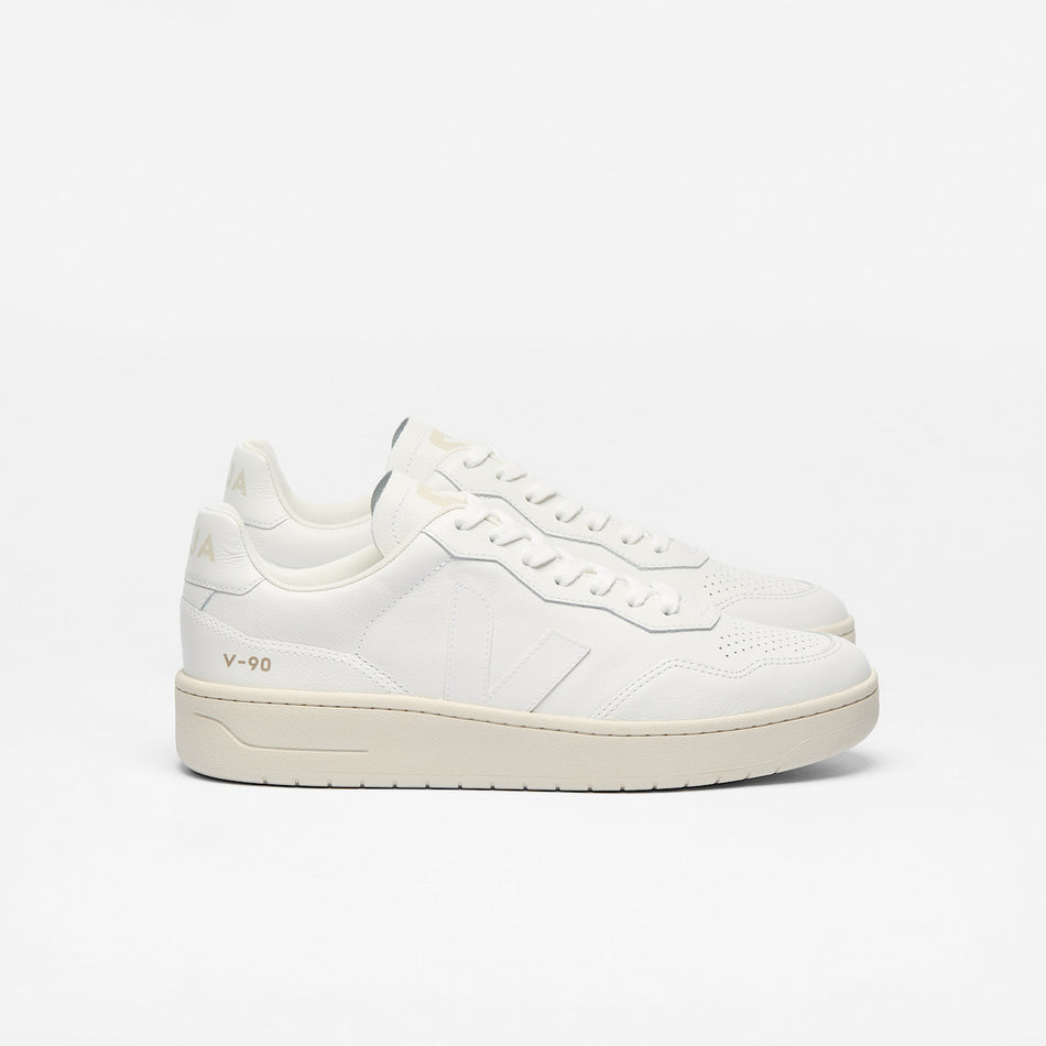 veja sneakers v-90 organic-leather white vd2003380 Lateral view