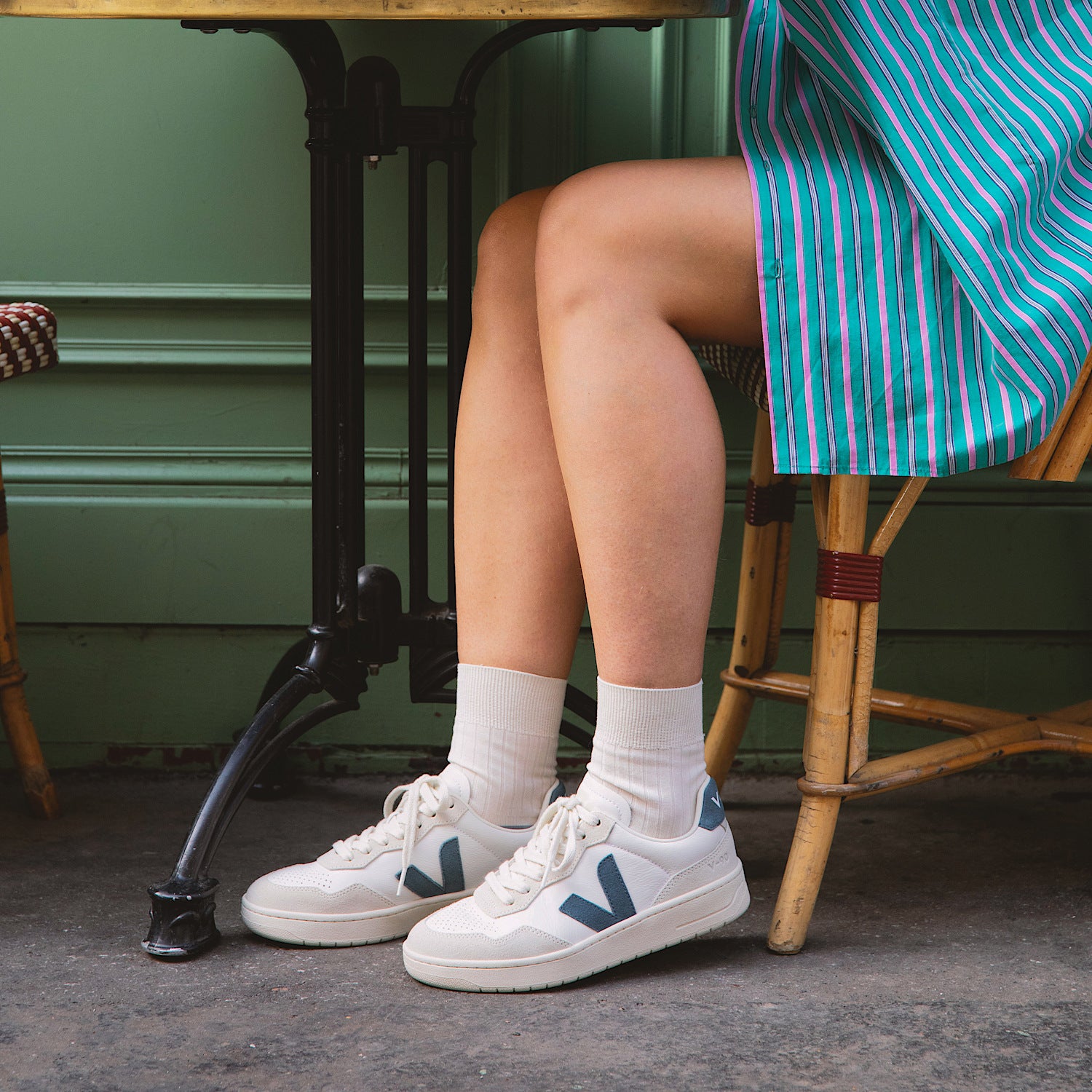 veja sneakers v-90 organic-leather white vd2003845