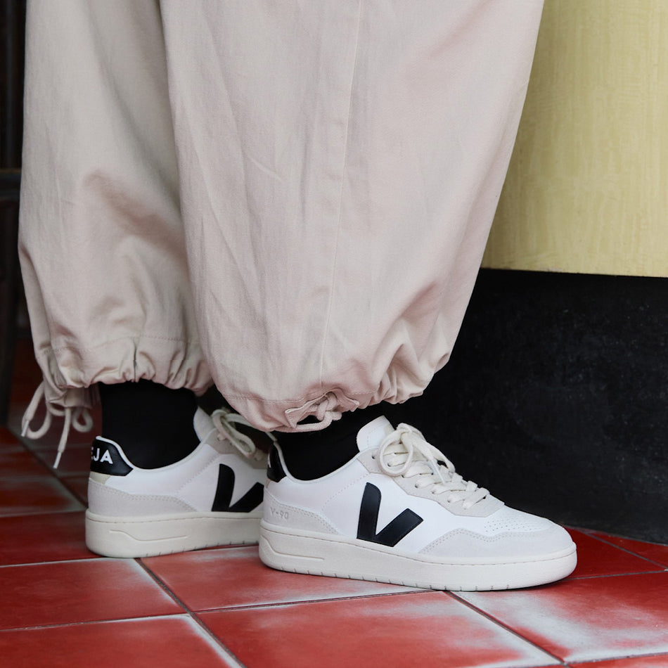 veja sneakers v-90 organic-leather white vd2021061