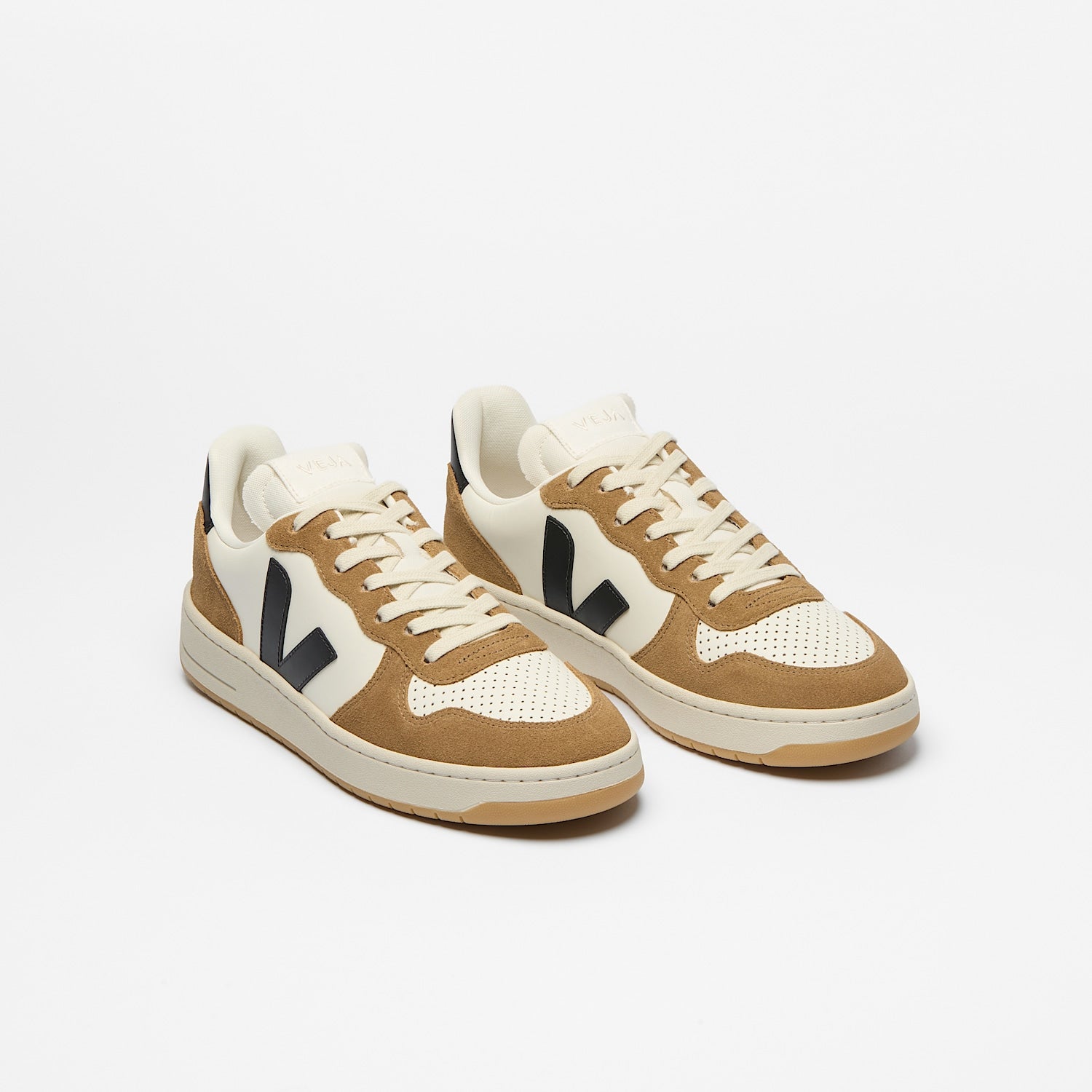 veja sneakers v-10-prime leather brown vi0221444 Top view