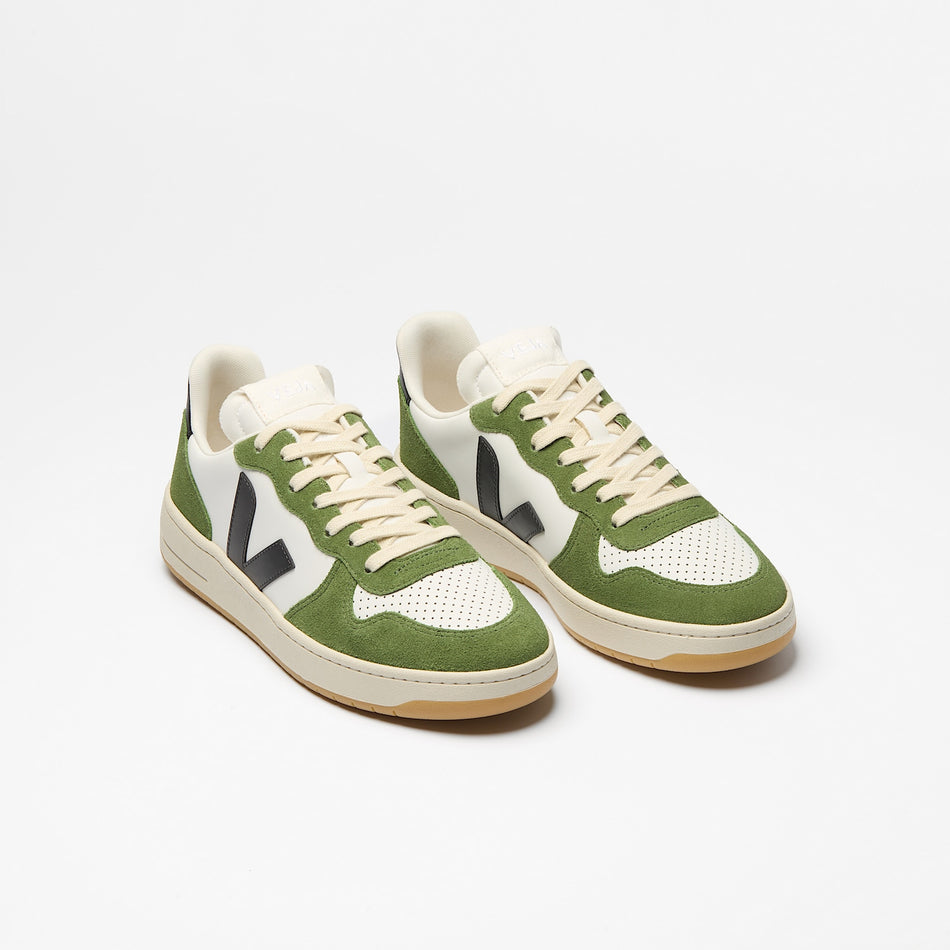 veja sneakers v-10-prime leather green vi0221741 Top view