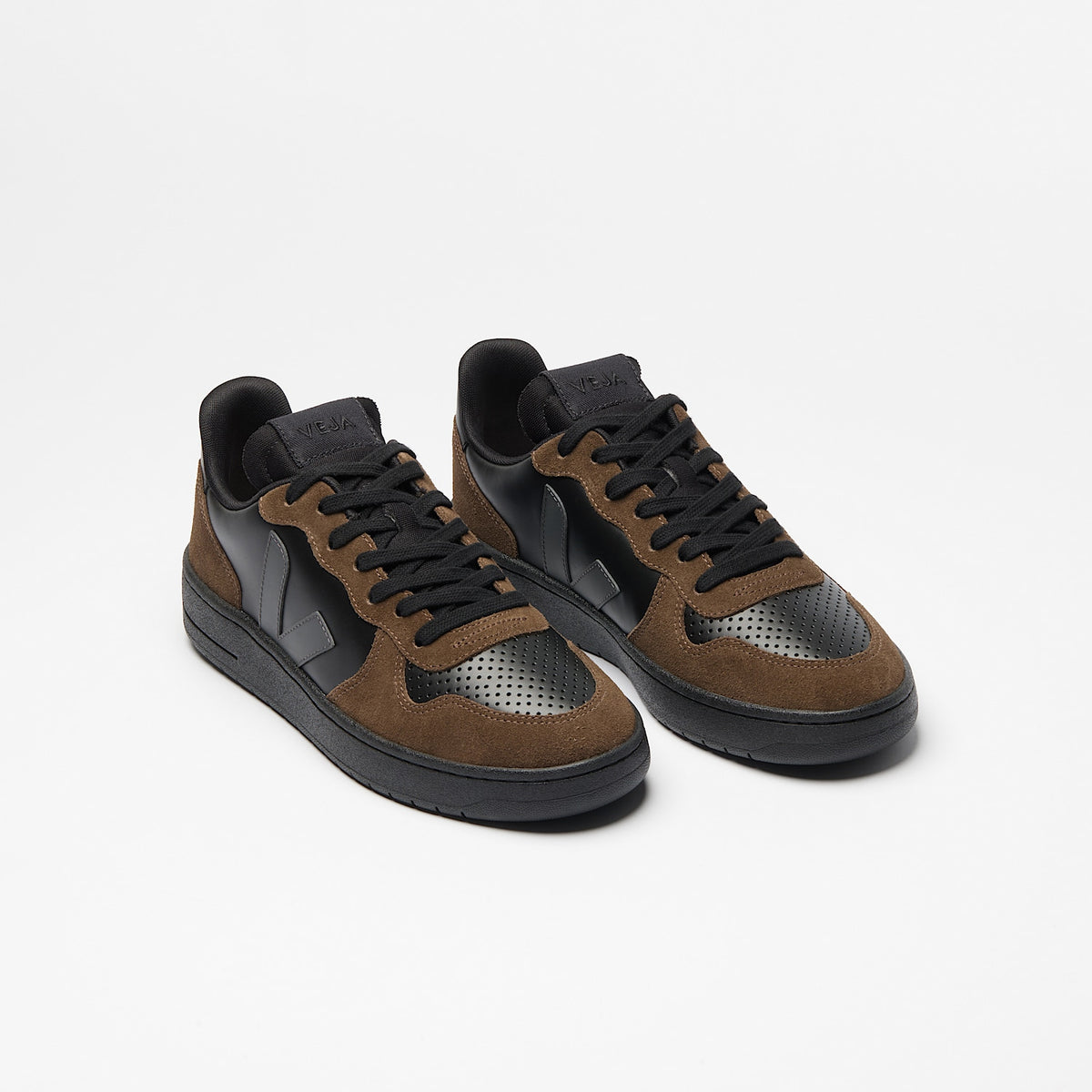 veja sneakers v-10-prime leather black vi0221743 Top view