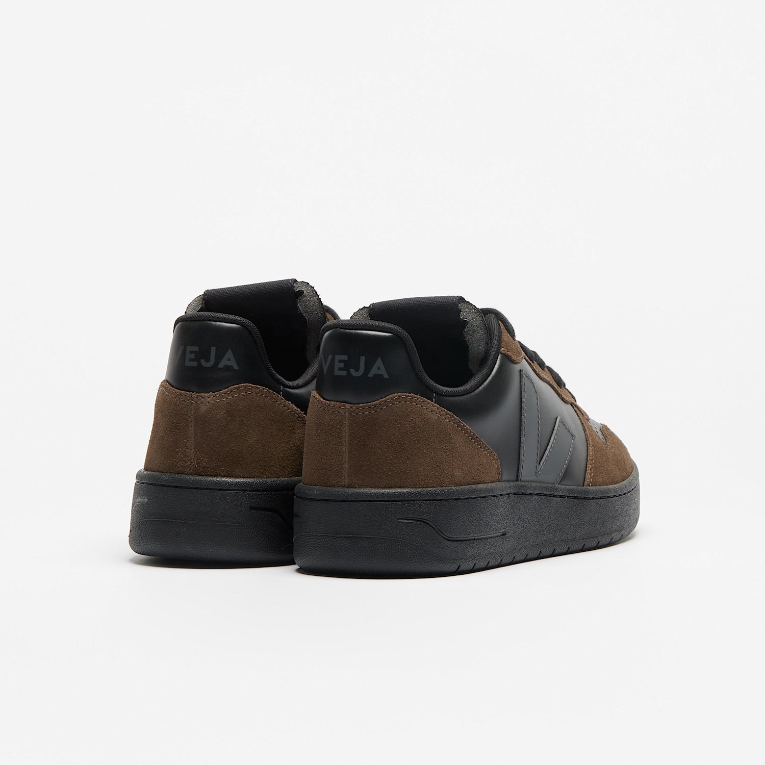 veja sneakers v-10-prime leather black vi0221743 Back view