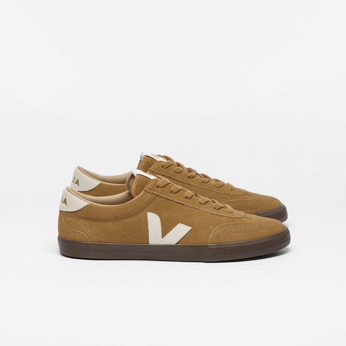veja sneakers volley suede brown vo0303724 Lateral view