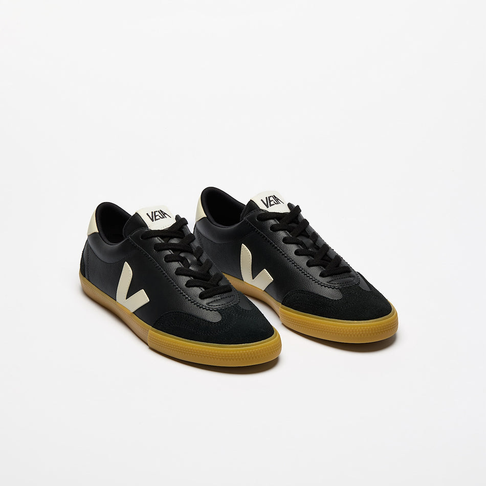 veja sneakers volley organic-leather black vo2020510 Top view
