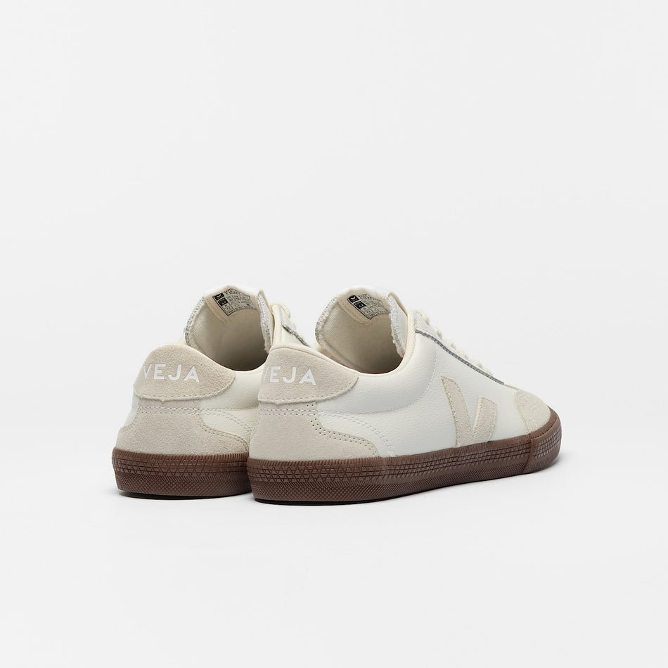 veja sneakers volley organic-leather white vo2021383 Back view